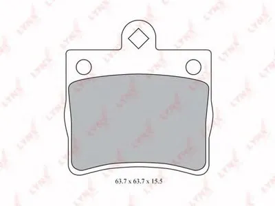 Комплект тормозных колодок, дисковый тормоз LYNXauto купить