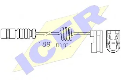 Сигнализатор, износ тормозных колодок ICER купить