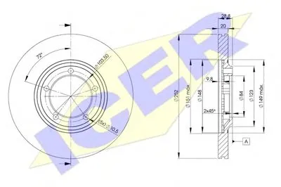 Тормозной диск ICER купить