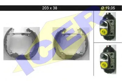 Комплект тормозных колодок ICER купить