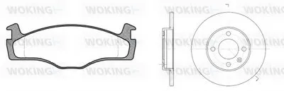 Комплект тормозов, дисковый тормозной механизм WOKING купить