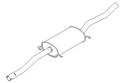 Средний глушитель выхлопных газов KLARIUS купить