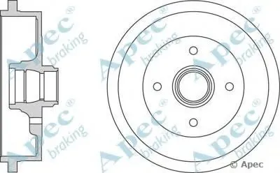 Тормозной барабан APEC braking купить