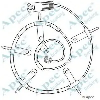 Указатель износа, накладка тормозной колодки APEC braking купить