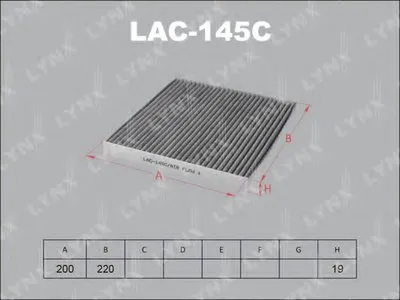 Фильтр, воздух во внутренном пространстве LYNXauto купить