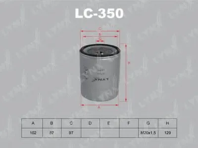 Масляный фильтр LYNXauto купить