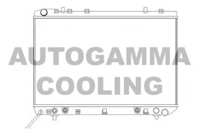 Радиатор, охлаждение двигателя AUTOGAMMA купить