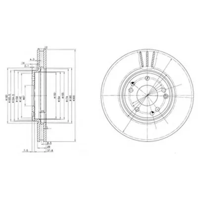 Тормозной диск DELPHI купить