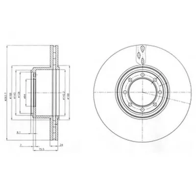 Тормозной диск DELPHI купить