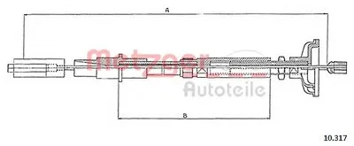 Тросик сцепления COFLE METZGER купить