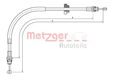 Трос, стояночная тормозная система COFLE METZGER купить
