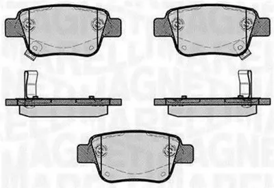 Комплект тормозных колодок, дисковый тормоз MAGNETI MARELLI купить
