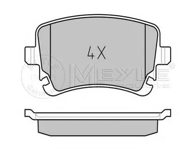 Комплект тормозных колодок, дисковый тормоз PLATINUM PAD MEYLE купить