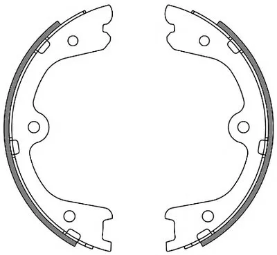Комплект тормозных колодок, стояночная тормозная система REMSA купить