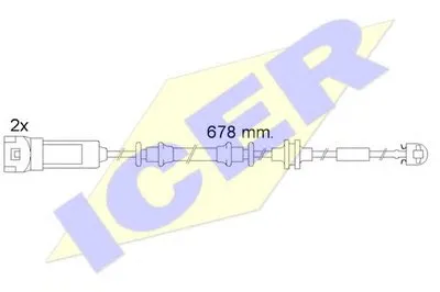 Сигнализатор, износ тормозных колодок ICER купить