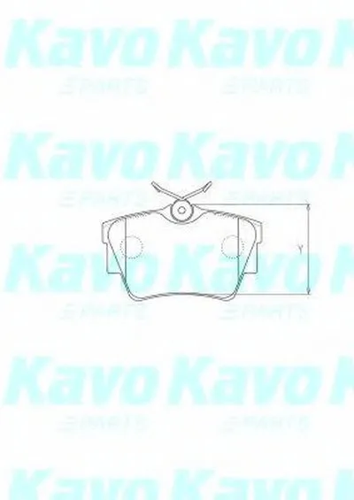 Комплект тормозных колодок, дисковый тормоз MK KASHIYAMA KAVO PARTS купить