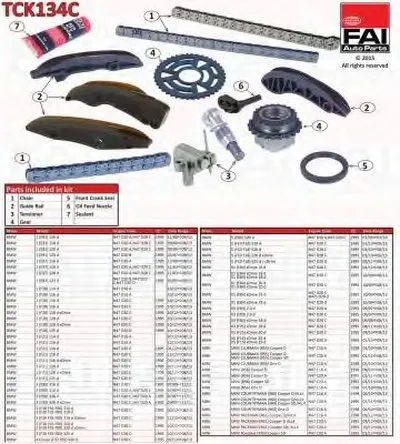 Комплект цепи привода распредвала FAI AutoParts купить