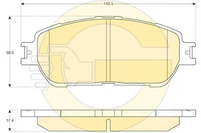 Комплект тормозных колодок, дисковый тормоз GIRLING купить