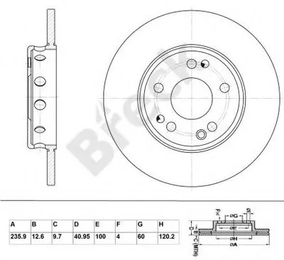 Тормозной диск BRECK купить