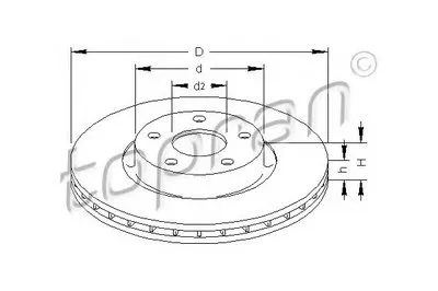 Тормозной диск COATED TOPRAN купить