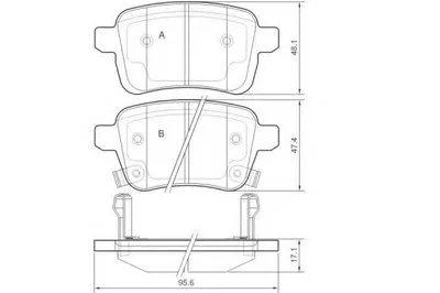 Комплект тормозных колодок, дисковый тормоз E.T.F. купить