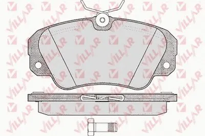 Комплект тормозных колодок, дисковый тормоз VILLAR купить