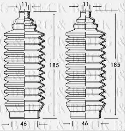 Пыльник, рулевое управление BORG & BECK купить