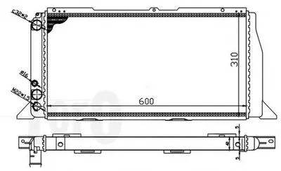 Радиатор, охлаждение двигателя LORO купить