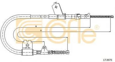 Трос, стояночная тормозная система COFLE купить