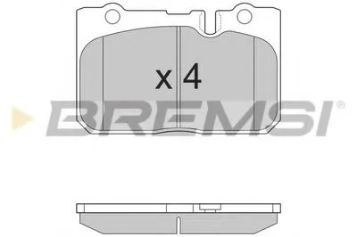 Комплект тормозных колодок, дисковый тормоз BREMSI купить