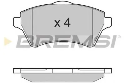 Комплект тормозных колодок, дисковый тормоз BREMSI купить