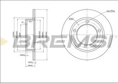 Тормозной диск BREMSI купить