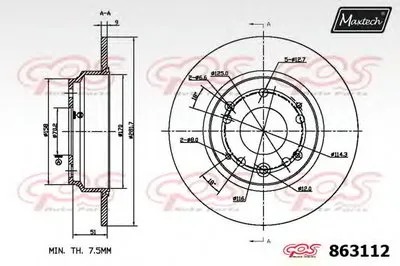 Тормозной диск R+ (Regular Plus) MAXTECH купить