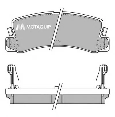 Комплект тормозных колодок, дисковый тормоз MOTAQUIP купить