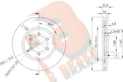 Тормозной диск R BRAKE купить