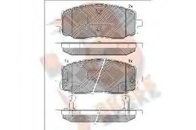 Комплект тормозных колодок, дисковый тормоз R BRAKE купить