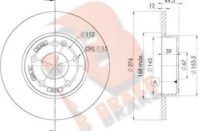 Тормозной диск R BRAKE купить