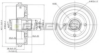 Тормозной барабан BREMSI купить