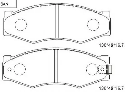 Комплект тормозных колодок, дисковый тормоз ASIMCO купить
