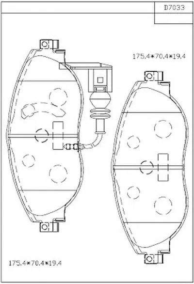 Комплект тормозных колодок, дисковый тормоз ASIMCO купить
