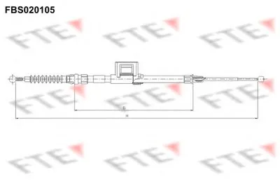 Трос, стояночная тормозная система FTE купить