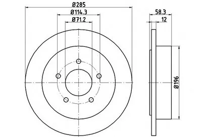 Тормозной диск HELLA купить