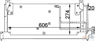 Конденсатор, кондиционер BEHR HELLA SERVICE HELLA купить