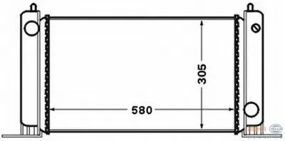 Радиатор, охлаждение двигателя BEHR HELLA SERVICE HELLA купить