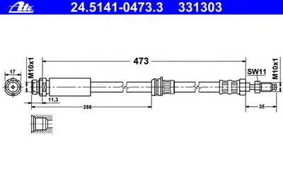 Тормозной шланг ATE купить