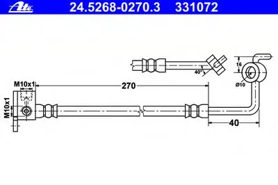Тормозной шланг ATE купить