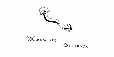 Труба выхлопного газа ERNST купить