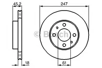 Тормозной диск BOSCH купить