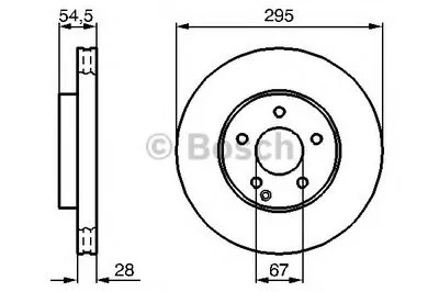 Тормозной диск BOSCH купить