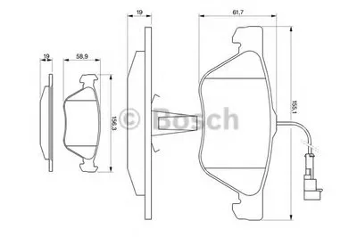 Комплект тормозных колодок, дисковый тормоз BOSCH купить